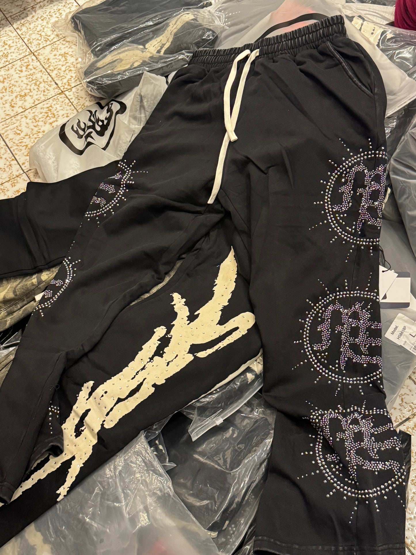 Pants Mixed Emotion Rhinestone