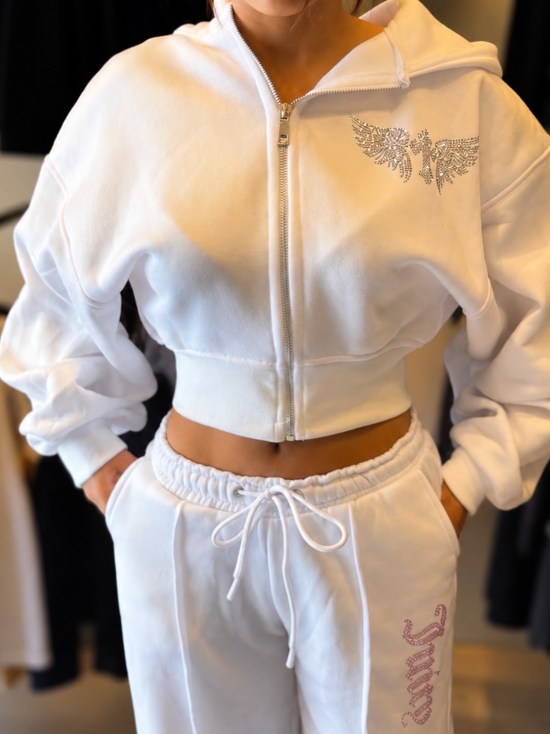 Conjunto Corean Vibes y2k White