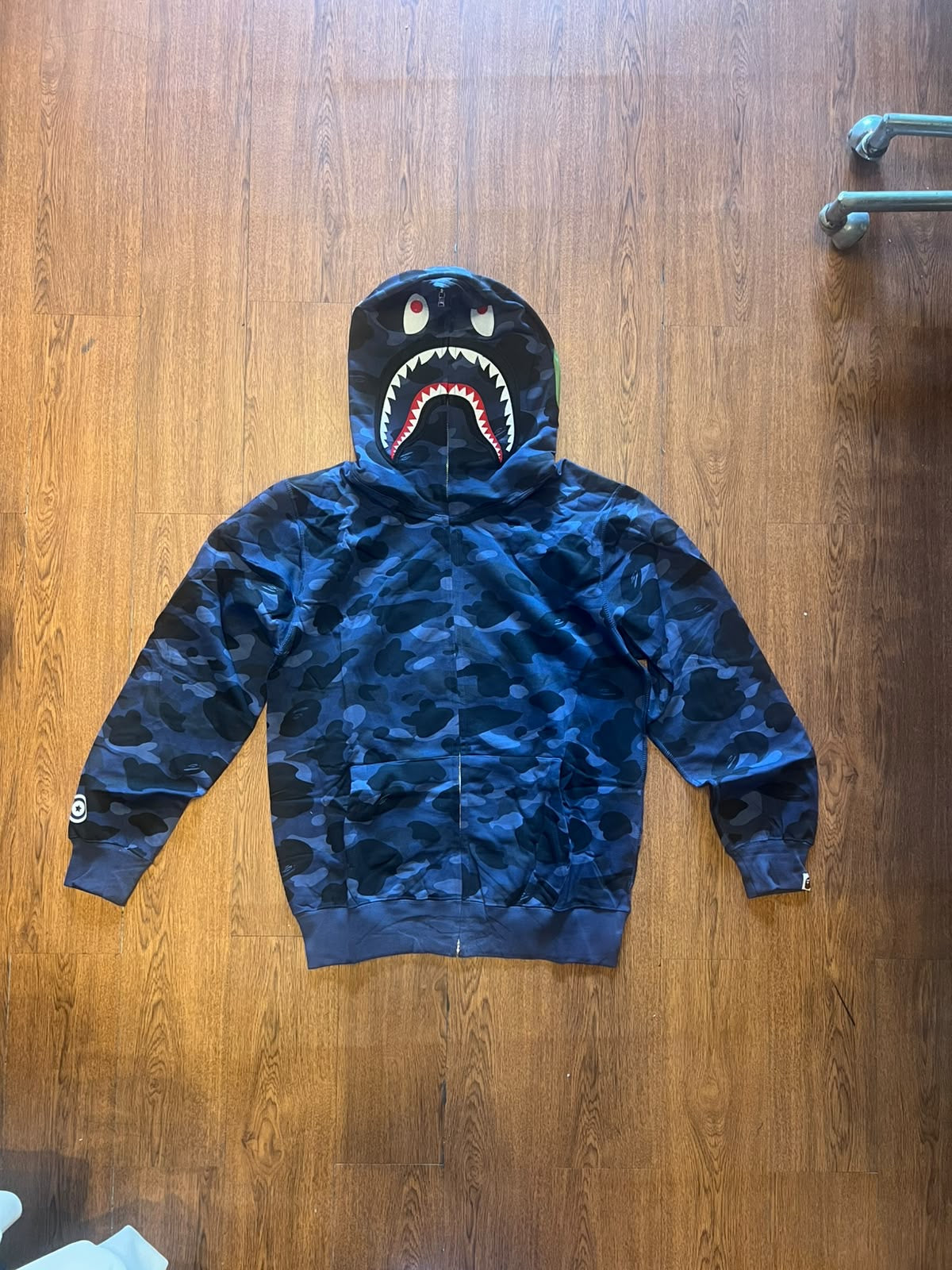 Hoodie Shark Camo azul