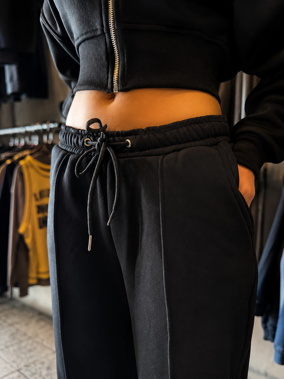 Conjunto Corean Vibes y2k Black
