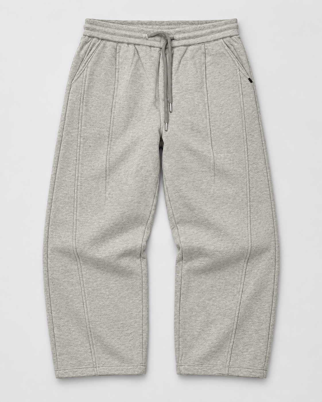 Pants Baggy Gris Claro Jaspeado