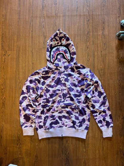 Hoodie Shark Camo morado